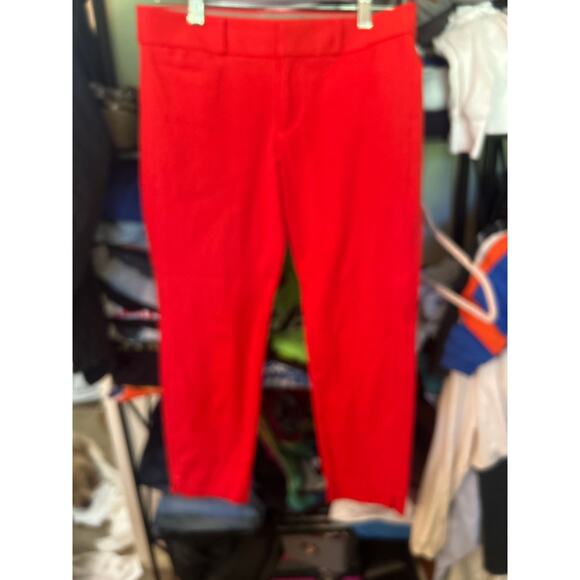 Banana Republic cropped Red pants 4p stretchy - Picture 1 of 3